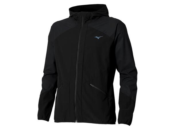 Active Alpha Hooded Jacket Sort S Lett og komfortabel løpejakke 