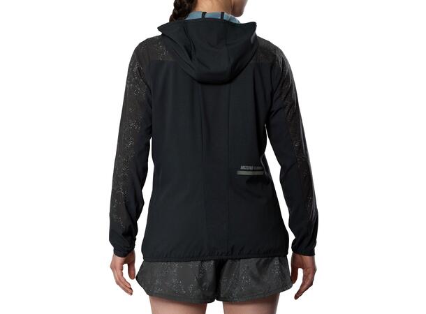 Active Alpha Hooded Jacket W Sort XS Lett og komfortabel løpejakke 