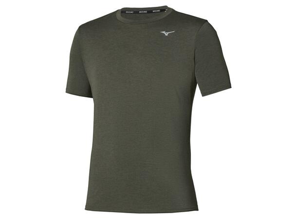 Core Impulse Short Sleeve Mørk Grønn L Myk, teknisk t-skjorte til trening 