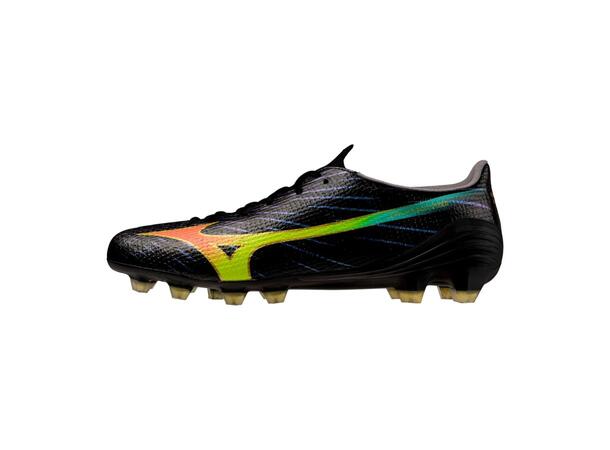 Mizuno Alpha III Pro Sort/Oransje 11 Fotballsko, naturgress 