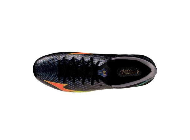 Mizuno Alpha III Pro Sort/Oransje 11 Fotballsko, naturgress 