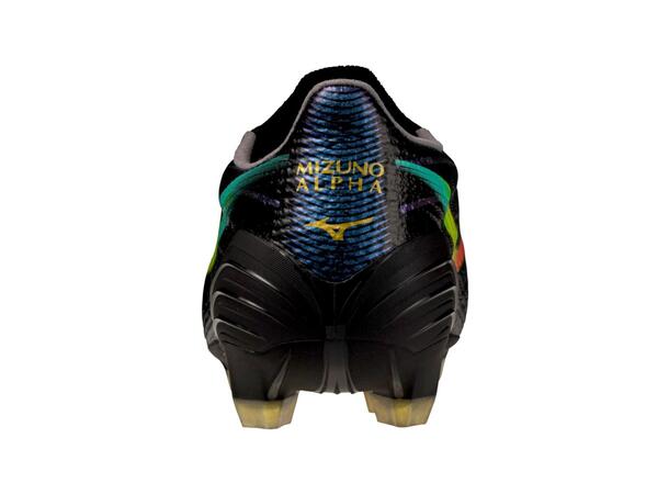 Mizuno Alpha III Pro Sort/Oransje 11 Fotballsko, naturgress 