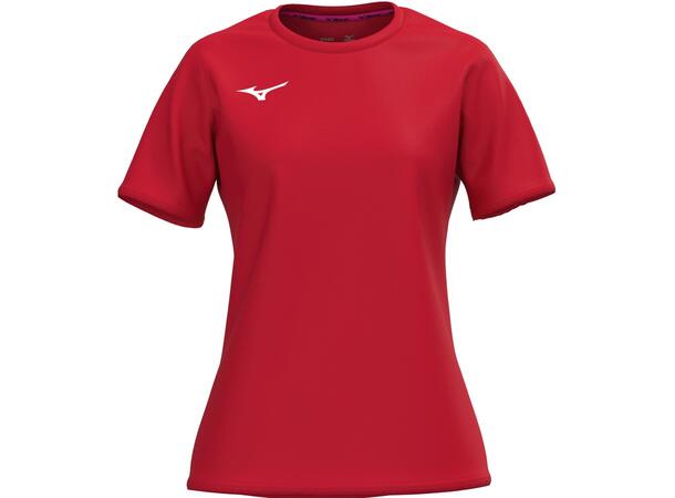Mizuno Training Tee W Rød XS T-skjorte trening 