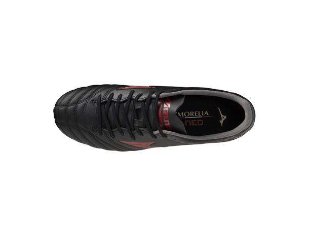 Morelia Neo IV Pro MIX Sort/Rød 11 Fotballsko til naturgress 