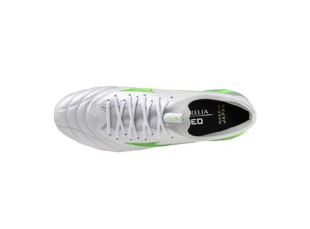 Morelia Neo IV ß Japan Hvit/Grønn 6,5 Eksklusiv fotballsko til gress 