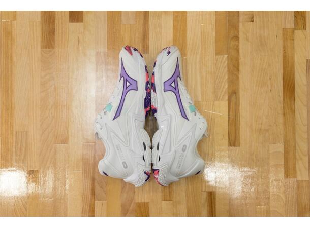 Wave Lightning Z8 W Hvit/Lilla 5,5 Lett og stabil innendørssko 