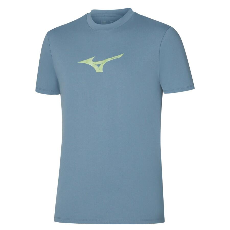 Athletics RB Tee Skyggeblå S T-skjorte i bomullsblanding