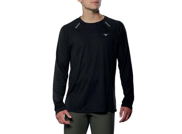 Active DryAeroFlow LS Tee Sort S Langermet treningstopp - herre 