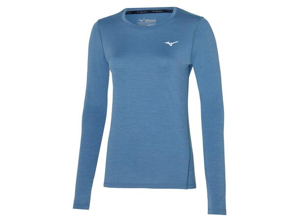 Impulse Core LS Tee W Blågrå XS Langermet treningstrøye til dame 