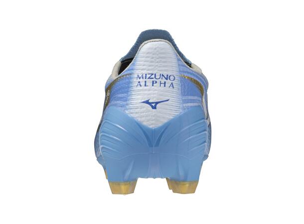 Mizuno Alpha III Pro Blå/Hvit 9,5 Fotballsko, naturgress 