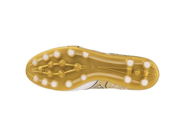 Mizuno a Elite AG Hvit/Gull 12 Maks fart på kunstgress 
