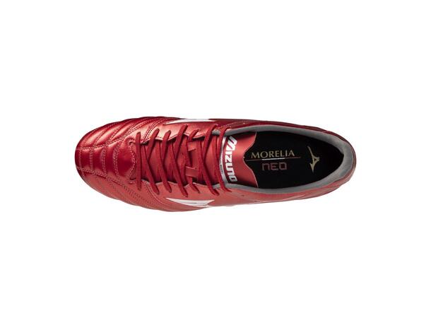 Morelia Neo IV Pro Rød/Hvit 9,5 Fotballsko til naturgress 