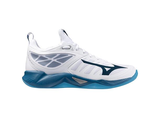 Wave Dimension Hvit/Blå 10,5 Sko til håndball og volleyball 