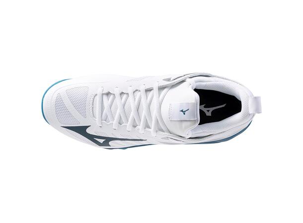 Wave Dimension Hvit/Blå 10,5 Sko til håndball og volleyball 