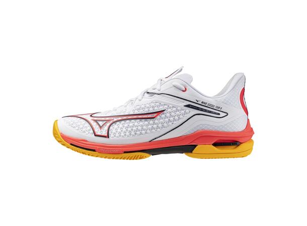 Wave Exceed Tour 6 CC Hvit/Korall 10 Sko til padel og tennis 