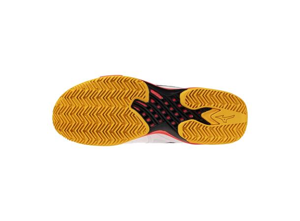 Wave Exceed Tour 6 CC Hvit/Korall 10 Sko til padel og tennis 