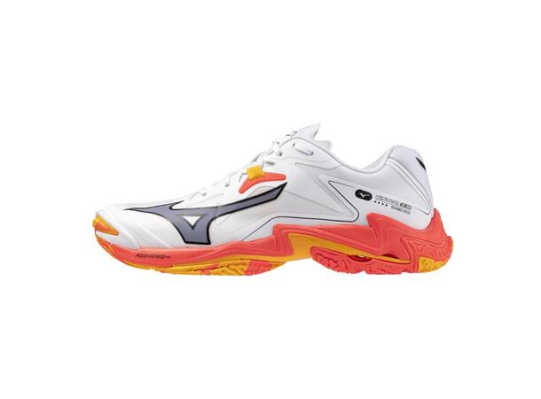 Wave Lightning Z8 Hvit/Korall 15 Lett og stabil innendørssko 