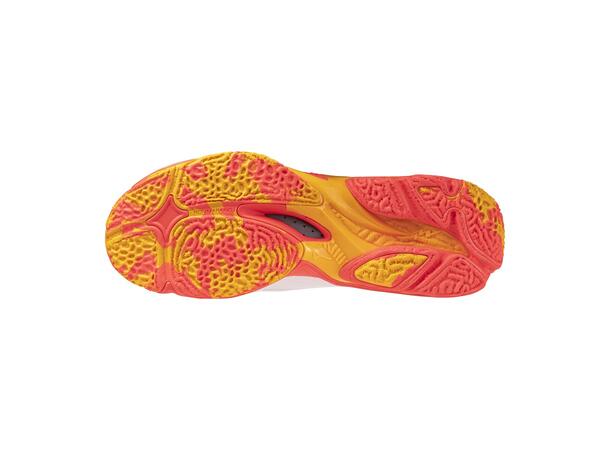 Wave Lightning Z8 Hvit/Korall 15 Lett og stabil innendørssko 