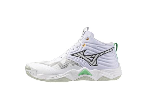 Wave Momentum Elite Mid Hvit/Sort 8 Innendørssko, mid-cut 