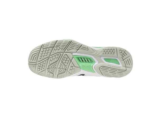 Wave Stealth 6 Hvit/Sort 11,5 Populær innendørssko 