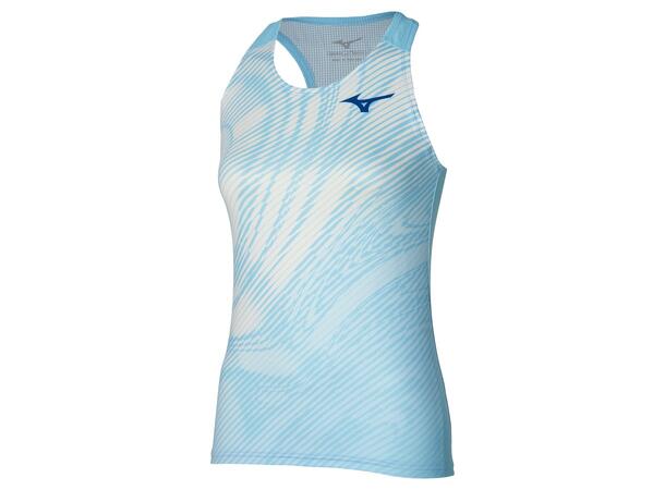 Charge Printed Tank W Lys blå XS Singlet til trening 