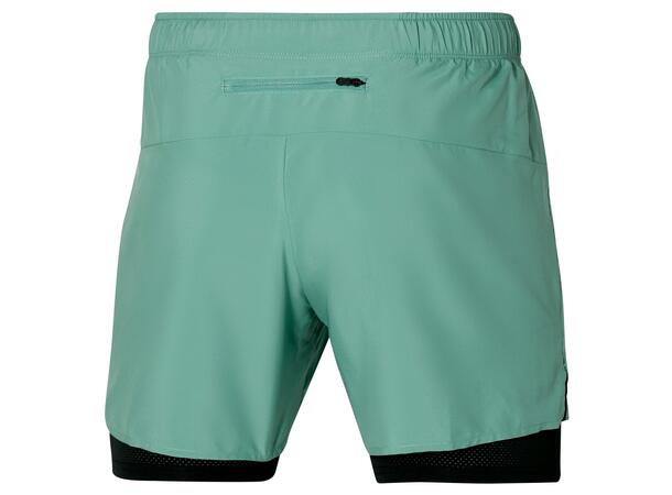 Core 5.5 2in1 Short Turkis/Grønn L Treningsshorts med innertights