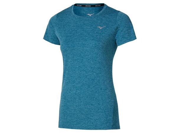 Core Impulse Short Sleeve Tee W Blå M Myk, teknisk t-skjorte til trening 