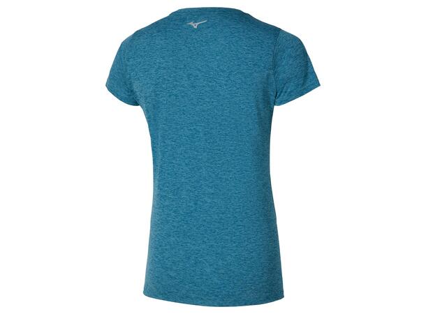 Core Impulse Short Sleeve Tee W Blå M Myk, teknisk t-skjorte til trening 