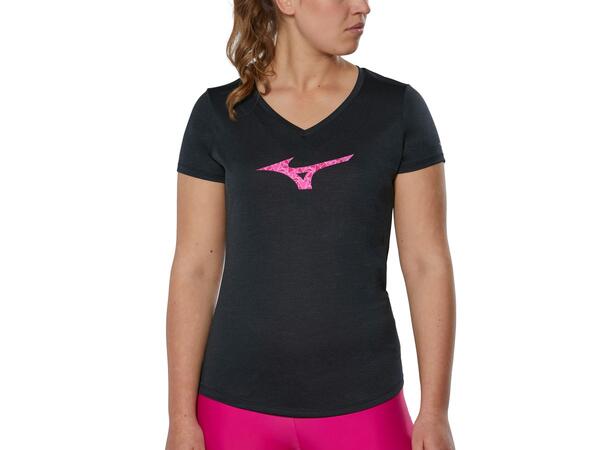 Impulse Core RB Tee W Sort M Myk, teknisk T-skjorte til dame 