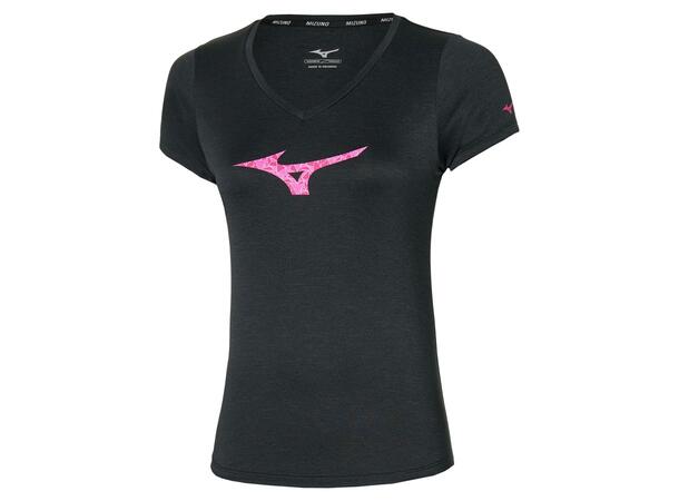 Impulse Core RB Tee W Sort M Myk, teknisk T-skjorte til dame 