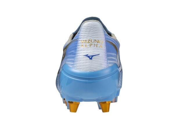 Mizuno Alpha III Elite MIX Blå/Hvit 9,5 Fotballsko, naturgress 