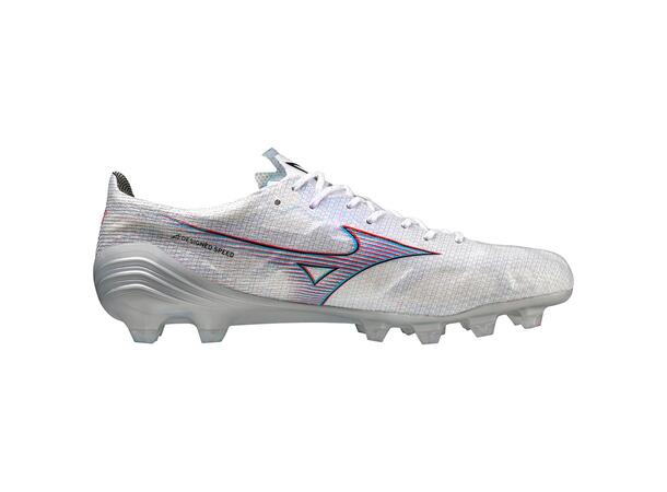 Mizuno Alpha Japan Hvit/Rød 6,5 Toppmodell, naturgress 