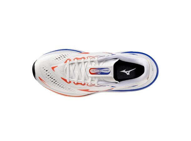 Mizuno Sky Prime Hvit/Oransje 6 Nyhet for maksimal demping og respons 