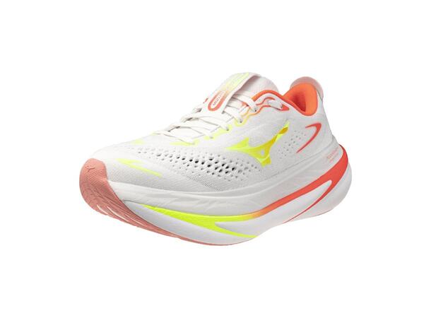 Mizuno Sky Prime W Hvit/Gul 6 Nyhet for maksimal demping og respons 