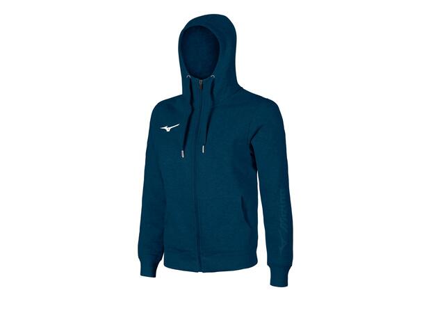 Mizuno Sweat FZ Hoodie Marine XS Hettegenser med glidelås 