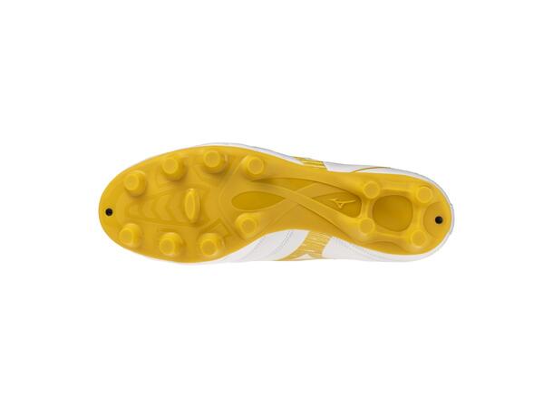Monarcida Neo III Select Hvit/Gull 9,5 Fotballsko til naturgress 