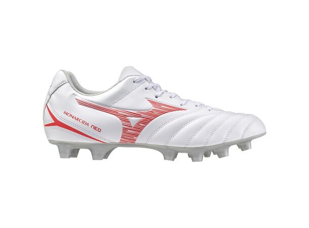 Monarcida Neo III Select Hvit/Rød 6 Fotballsko til naturgress 