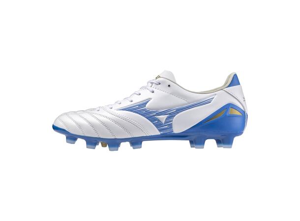 Morelia Neo IV Pro  Hvit/Blå 9,5 Fotballsko til naturgress 