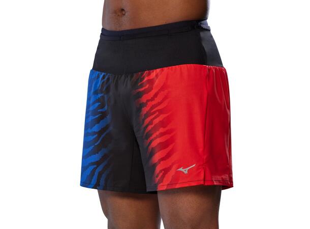 Multi Pocket Short Rød/Blå S Løpeshorts med 360-graders mesh-lommer 