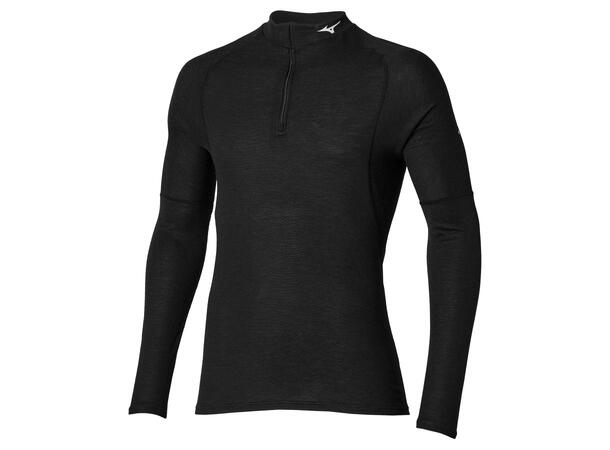 Premium Merino Wool Half Zip Sort XS Half Zip til herre 