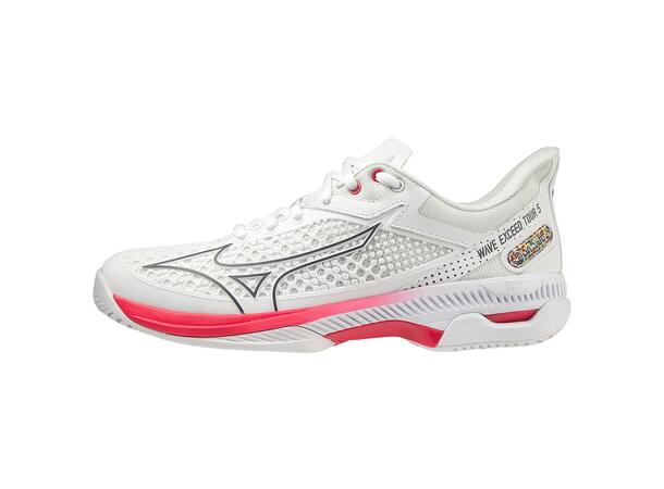 Wave Exceed Tour 5 AC W Hvit/Rød 6 Toppmodell til tennis og padel 