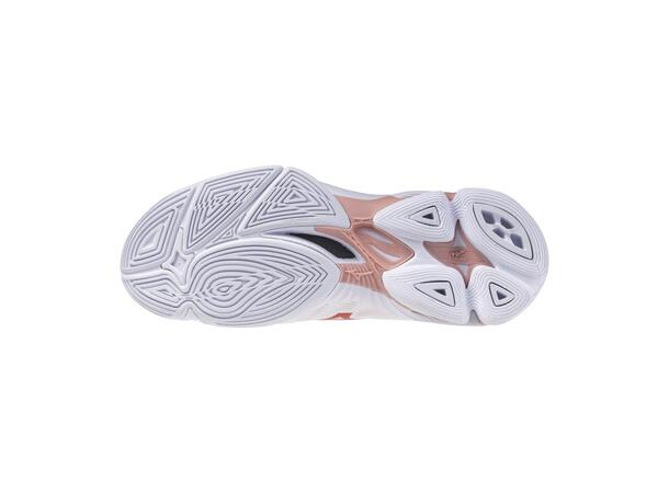 Wave Lightning Pro W Hvit/Rosa 6 Innendørssko, håndball og volleyball 
