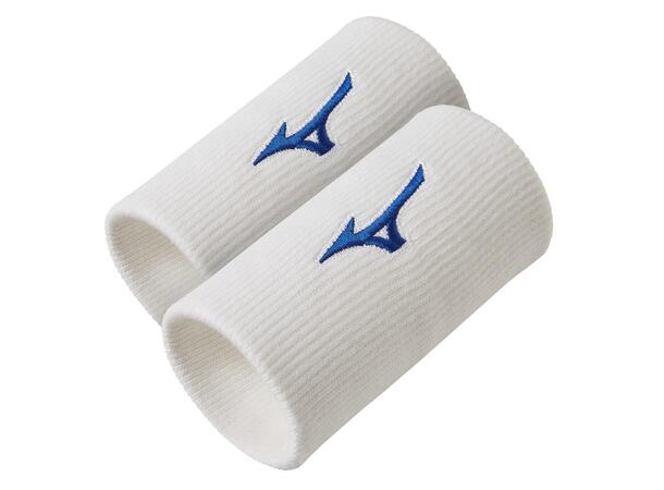 Wristband Long 2 pk Hvit/Blå NS To svettebånd 