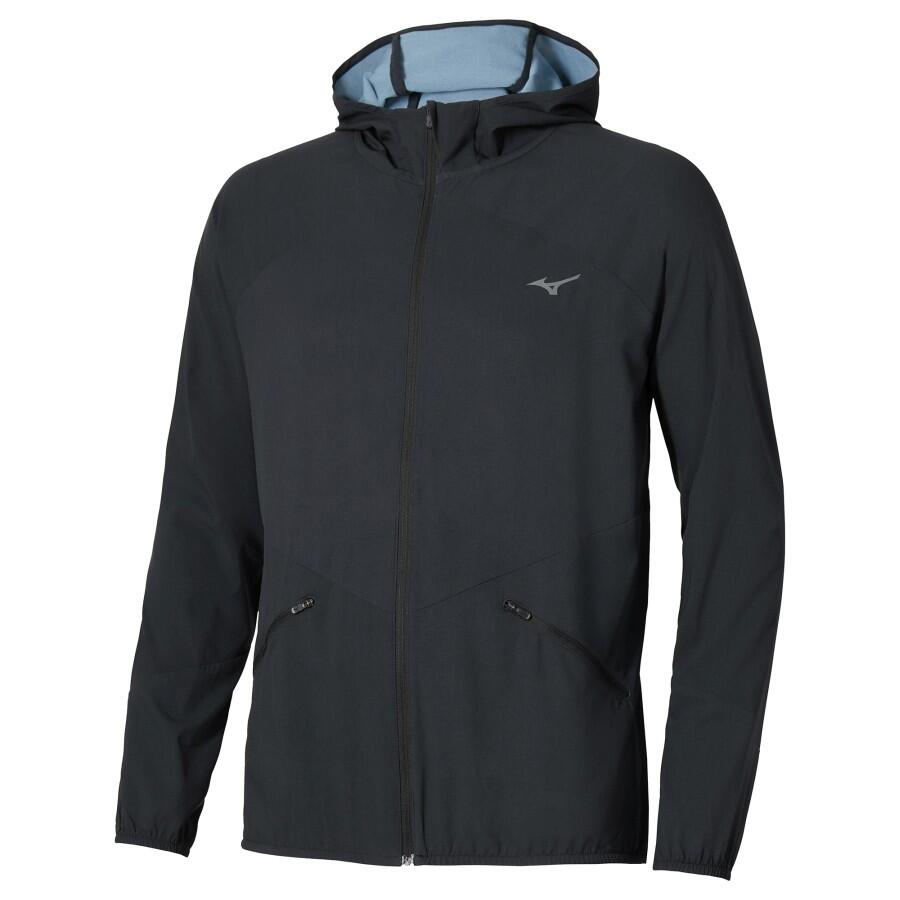 Active Alpha Hooded Jacket Sort XS Lett og komfortabel løpejakke