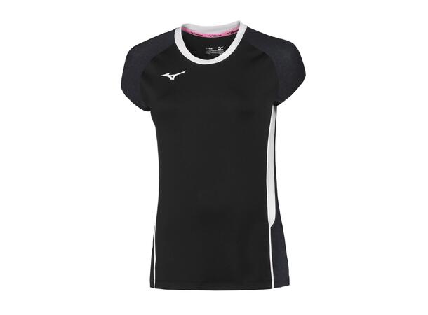 Premium High-Kyu Tee W Sort/Hvit L Volleyballdrakt, dame 