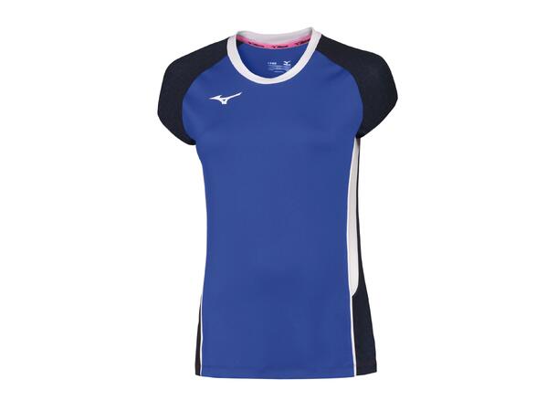 Premium High-Kyu Tee W Blå/Hvit XS Volleyballdrakt, dame