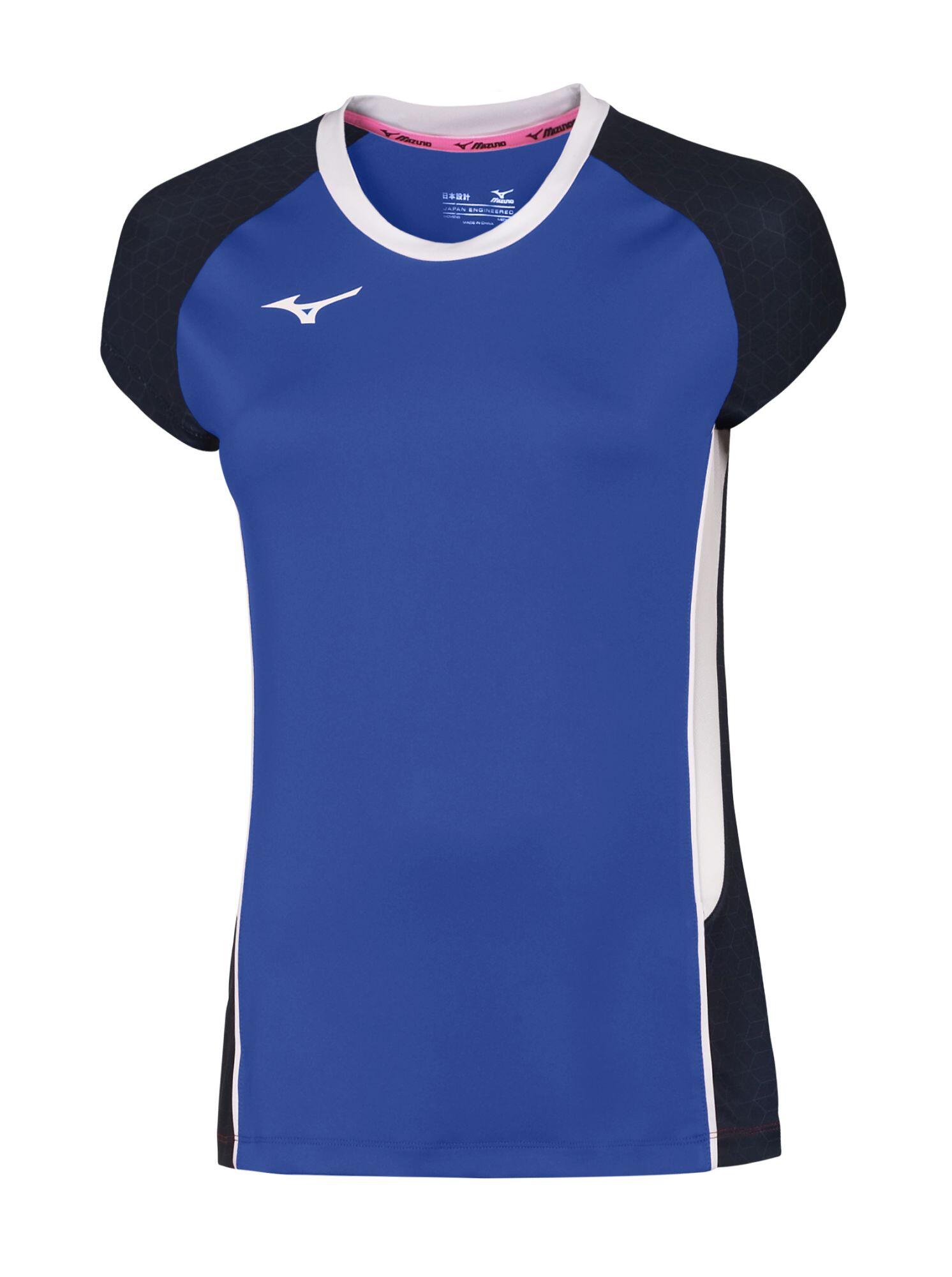 Premium High-Kyu Tee W Blå/Hvit XS Volleyballdrakt, dame