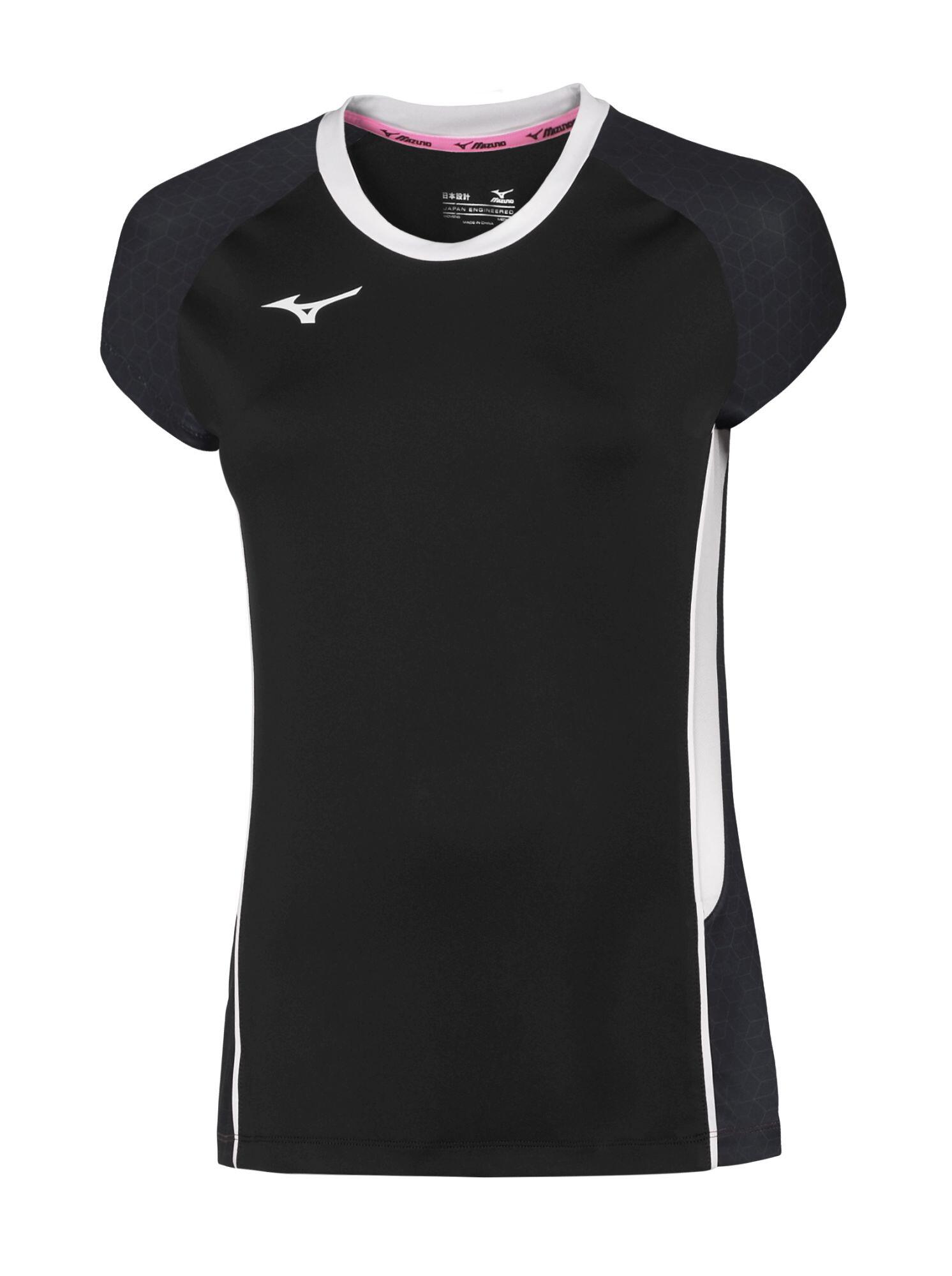 Premium High-Kyu Tee W Sort/Hvit XS Volleyballdrakt, dame