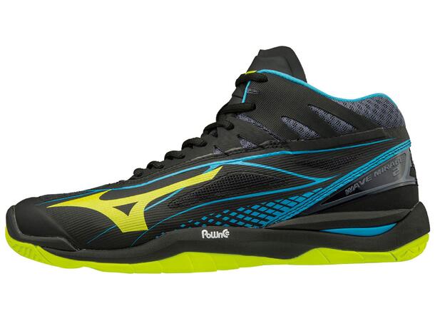 Wave Mirage 2.1 Mid Sort/Gul 11,5 Toppmodell for raske spillere 