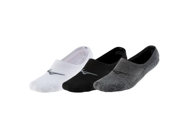 Super Short Socks 3P Hvit/Grå/Sort M 3-pck korte treningsstrømper 